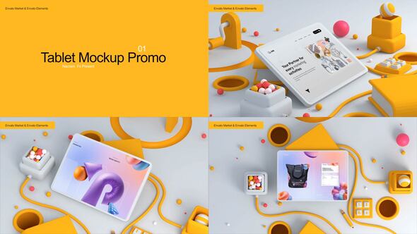Tablet Mockup Product Promo template preview