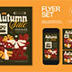 Green Quirky Autumn Sale Flyer Set 