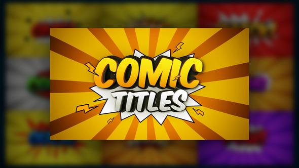 Comic Titles Titles template preview