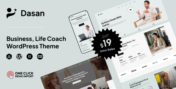 Dasan – Business, Life Coach & Mentor WordPress Theme