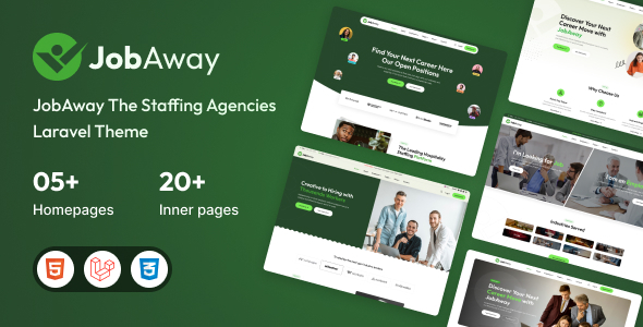 Jobaway – Staffing Agency Laravel Template