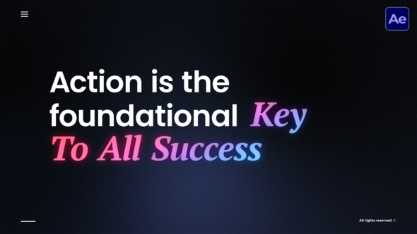 Text Trendy Animation  AE Titles template preview