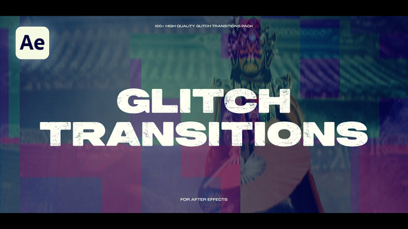 Glitch Transitions Elements template preview