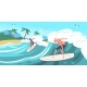 Professional Surfer on Wave 