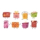 Smiling Gift Box Characters Cute Present Mascots 