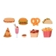 Fast Food and Snacks Sandwiches and Meal 