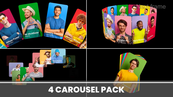 Carousel Slides Pack Product Promo template preview