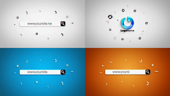 Snappy Search Intro Logo Stings template preview