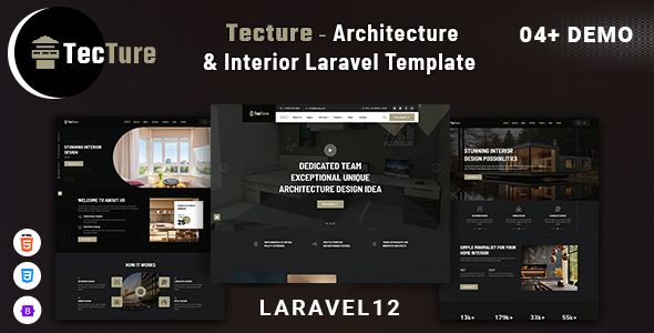 Tecture – Architecture & Interior Laravel Template