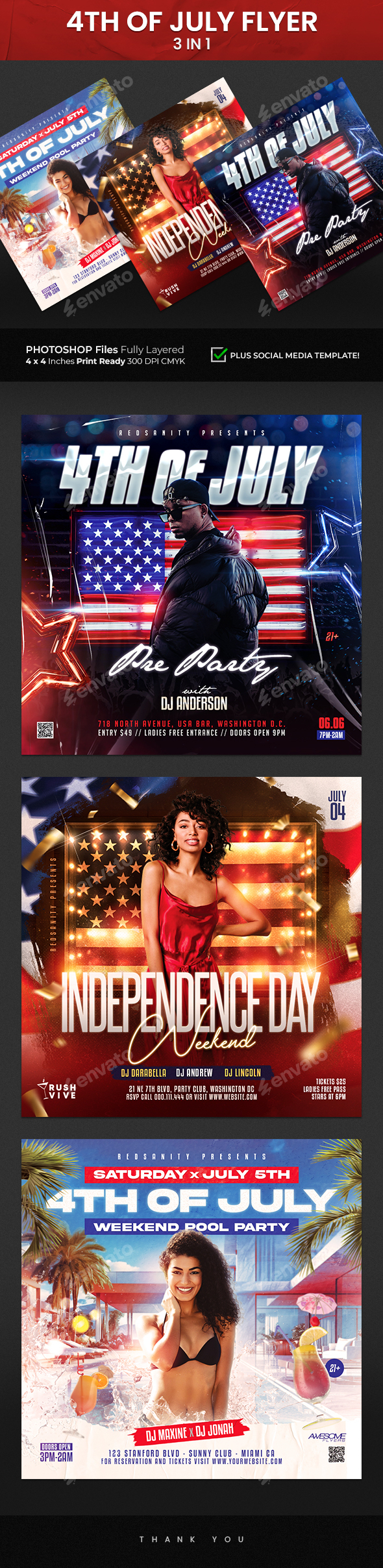 4th of July Flyer Bundle