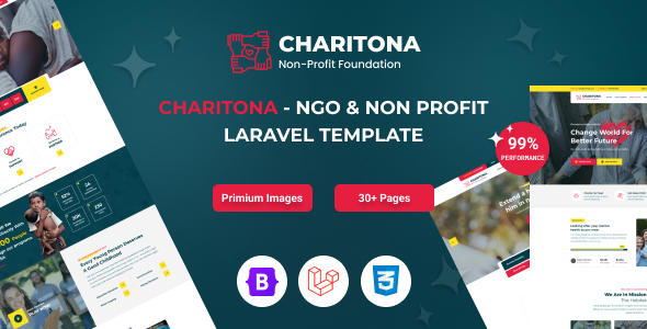 Charitona – Charity & Nonprofit Laravel 12 Template