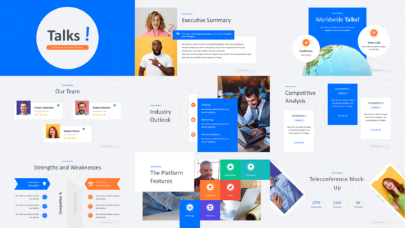 Talks Zoom Video Display After Effect Template Elements template preview