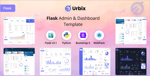 Urbix – Flask Admin & Dashboard Template