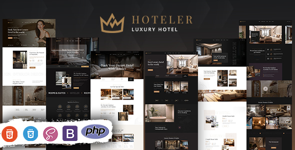 Hoteler – Hotel Booking PHP Template