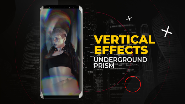 Vertical Underground Prism Effects | After Effects Elements template preview