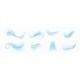 Blowing of Cold Air Light Twirls with Particles 