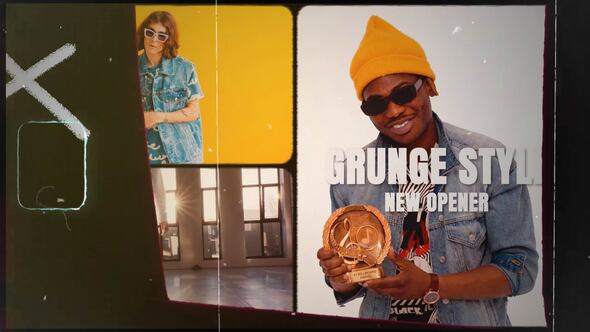 Grunge Split Opener Openers template preview