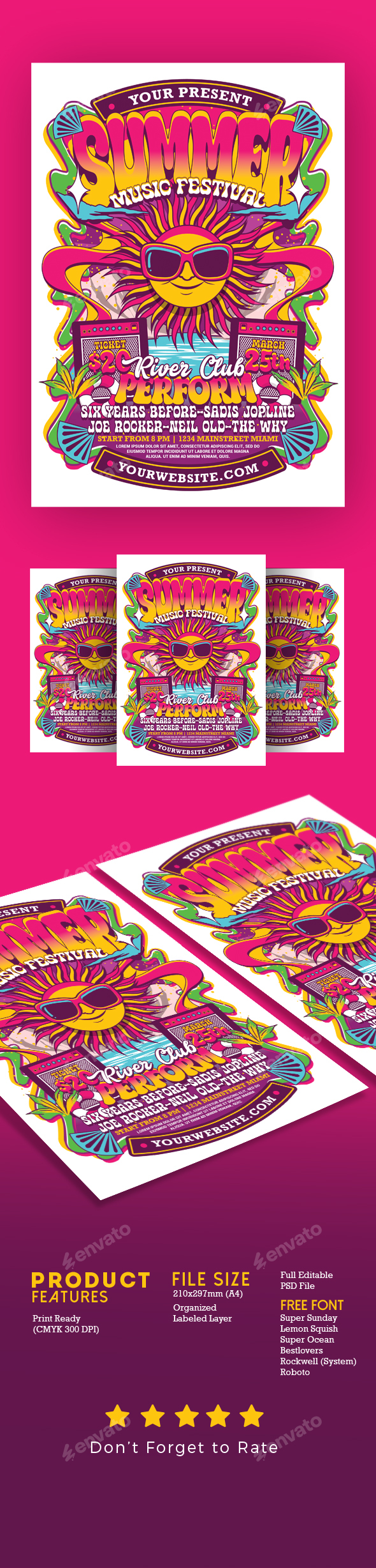 Summer Music Festival Flyer