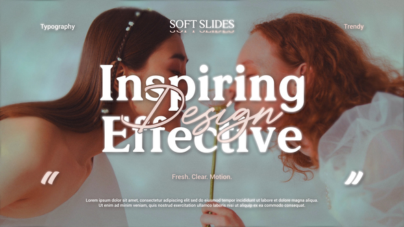 Stylish Kinetic Typography Slides Titles template preview