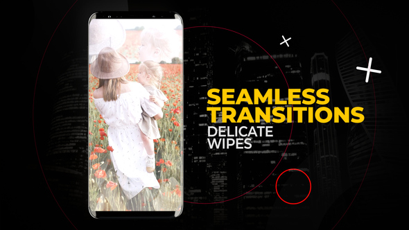 Vertical Delicate Wipes Transitions | After Effects Elements template preview