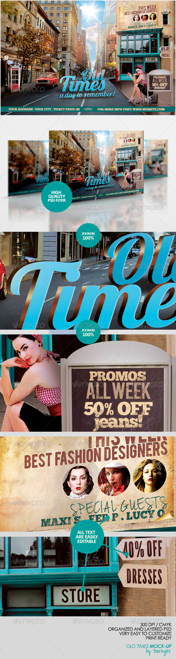 Old Times Flyer Template - Miscellaneous Events