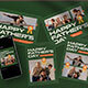 Green Quirky Fathers Day Greeting Card Photobooth 