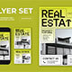 Yellow White Utilitarian Real Estate Flyer Set 