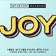 Joy Editable Text Effect 