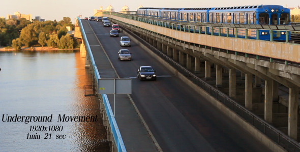 Car Traffic Across The Bridge alt