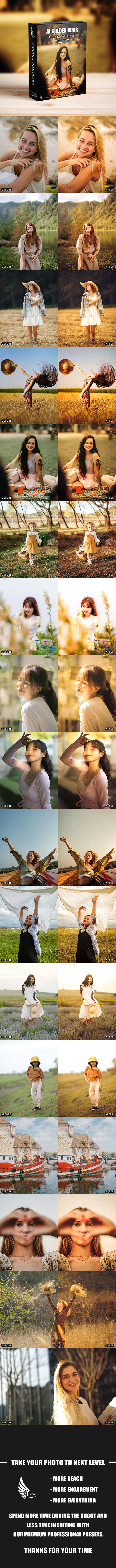AI-Optimized Cinematic Golden Hour Lightroom Presets