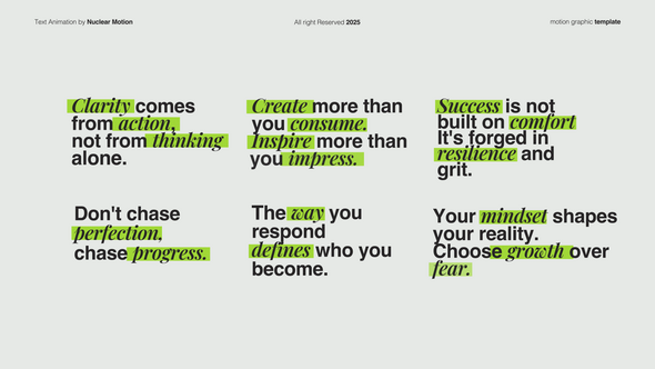 Text Animation Titles template preview