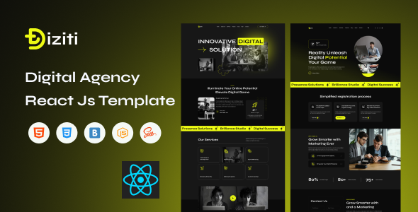 Diziti – Digital Agency React Js Template