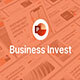 Black White Orange Modern Business Invest PowerPoint 