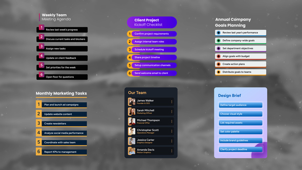 List Elements Elements template preview