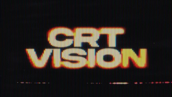 CRT Typography Titles template preview