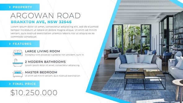 Real Estate Company Promo Video Displays template preview