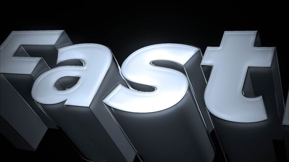 3d Text Animation Titles template preview