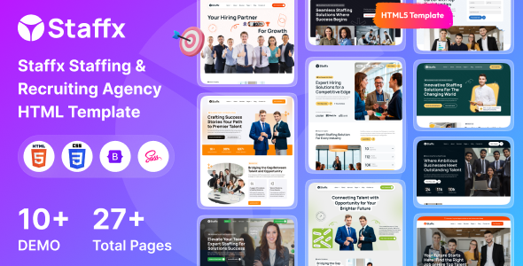 Staffx – Staffing & Recruiting Agency HTML Template