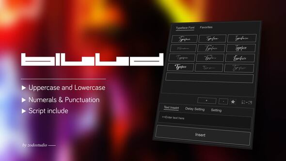 Animated Typeface - BillDing Long Titles template preview