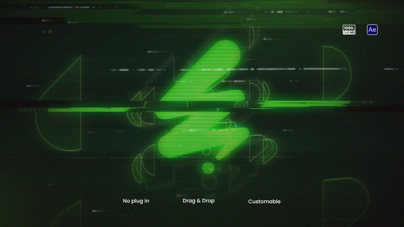 Retro VHS Logo Reveal Logo Stings template preview