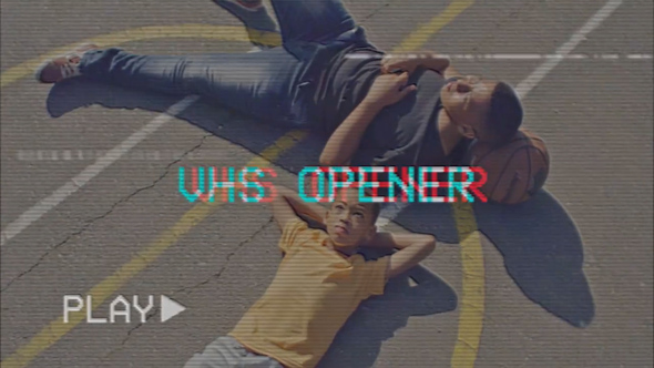 Glitch Opener VHS Openers template preview