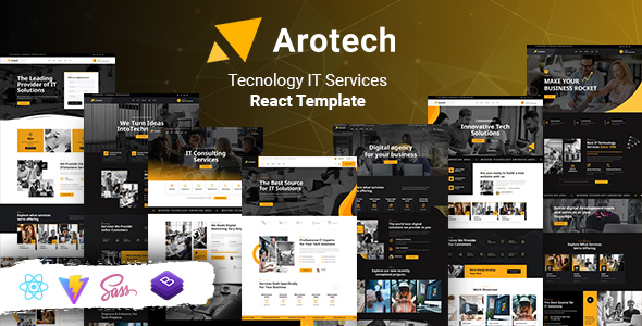 Arotech – Technology IT Services React Template