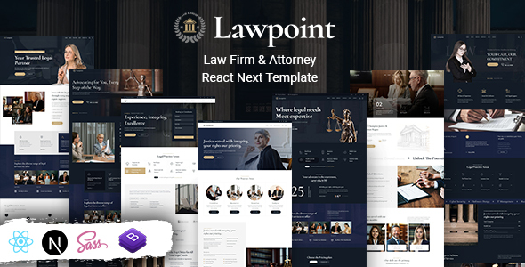 Lawpoint – Attorney Lawyer React Next Template