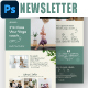 Yoga Coach Email Newsletter PSD Template 