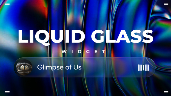Liquid Glass Widget Product Promo template preview