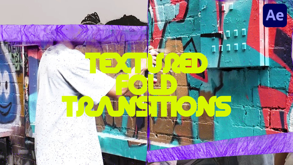 Textured Fold Transitions Elements template preview