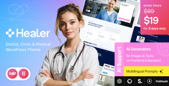 Healer – Doctor, Clinic & Medical WordPress Theme