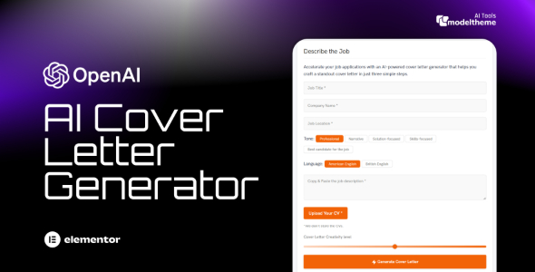 AI Cover Letter Generator for WordPress Nulled