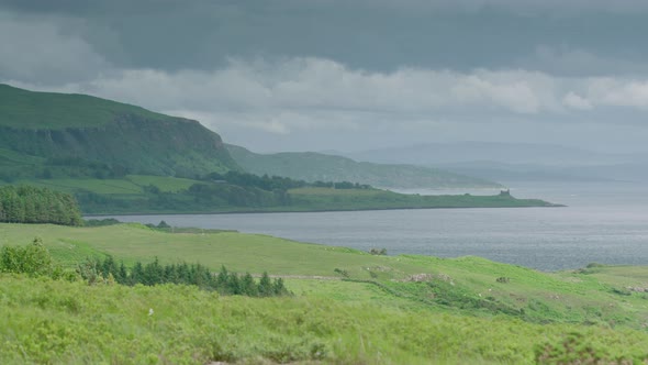 WINDOW VIEW - the window opens clearing the frame onto the Sound of Mull alt