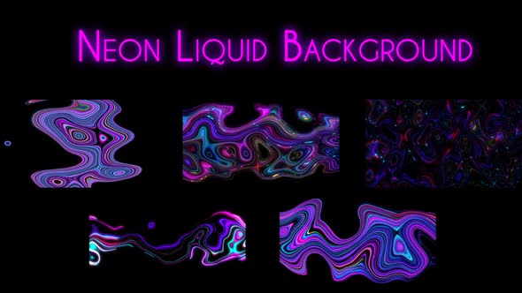 Liquid Neon Background 4K